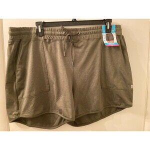 Free Country Everyday Shorts Womens Size 2XL NWT Green $55
